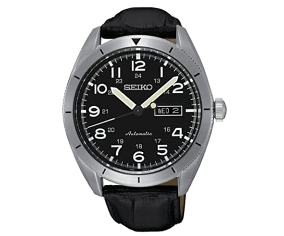 SEIKO SRP715K1 Analog Automatic 100m Black Leather Men’s Watch