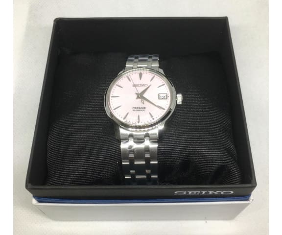 SEIKO SRP839J1 Presage Automatic Cocktail Pink Stainless Steel Women’s Watch