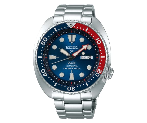 SEIKO SRPA21J1 Prospex PADI Diver’s Pepsi Bezel Automatic Men’s Watch