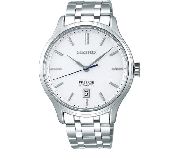 SEIKO SRPD39J1 Japan Made Presage Formal Automatic White Stainless Steel Men’s Watch