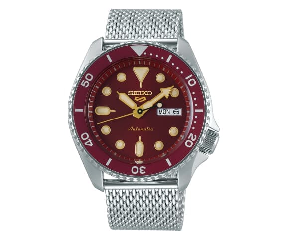 SEIKO SRPD69K1 Analog Series 5 Sports Automatic Maroon Dial Stainless Steel Men’s Watch