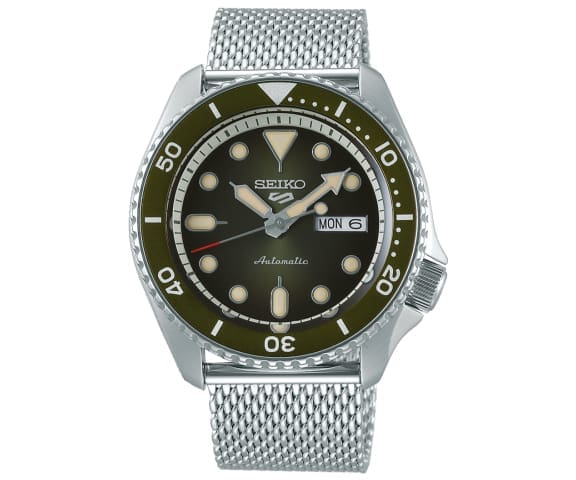 SEIKO SRPD75K1 Analog Series 5 Sports Automatic Green Dial Stainless Steel Men’s Watch