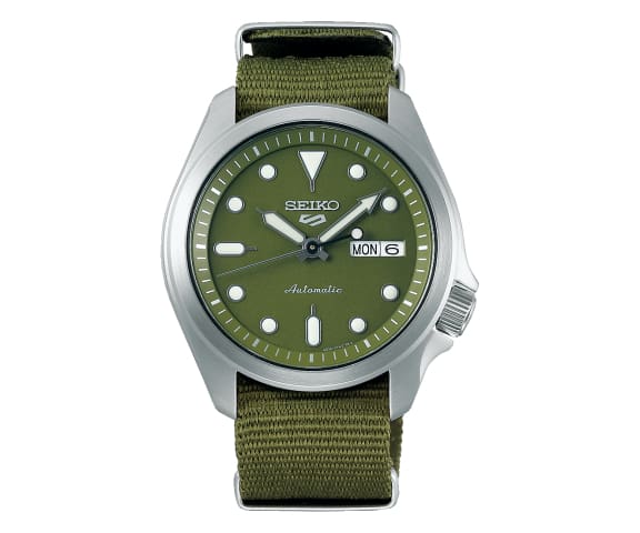 SEIKO SRPE65K1 Series 5 Sports Automatic Green Nylon Men’s Watch