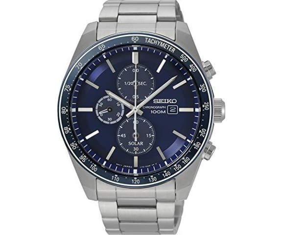SEIKO SSC719P1 Chronograph Analog Stainless Steel Blue Dial Mens Watch