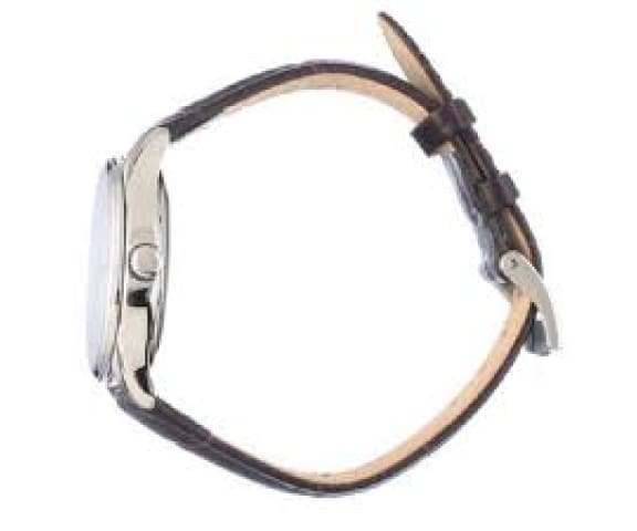 SEIKO SUR421P1 Analog Quartz Beige Dial Leather Strap Men’s Watch