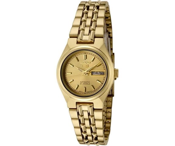 SEIKO SYMA04K1 Automatic Analog Stainless Steel Gold Dial Womens Watch