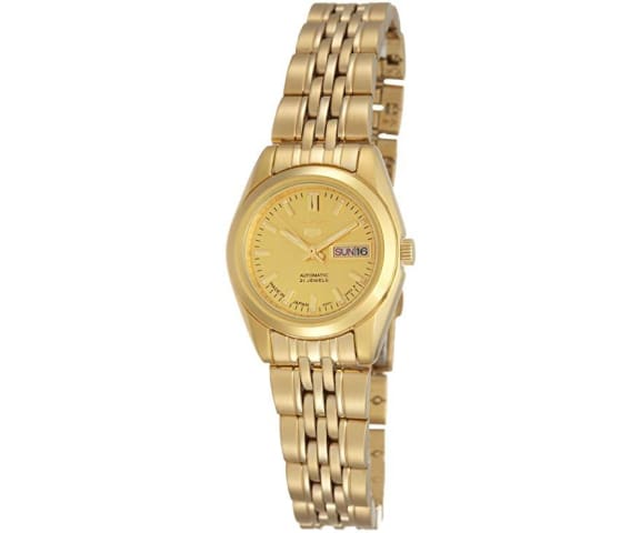 SEIKO SYMA38J1 Japan Made Analog Automatic Gold Dial Stainless Steel Women’s Watch
