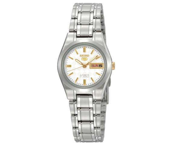 SEIKO SYMH17J1 Automatic Analog Stainless Steel White & Gold Dial Womens Watch