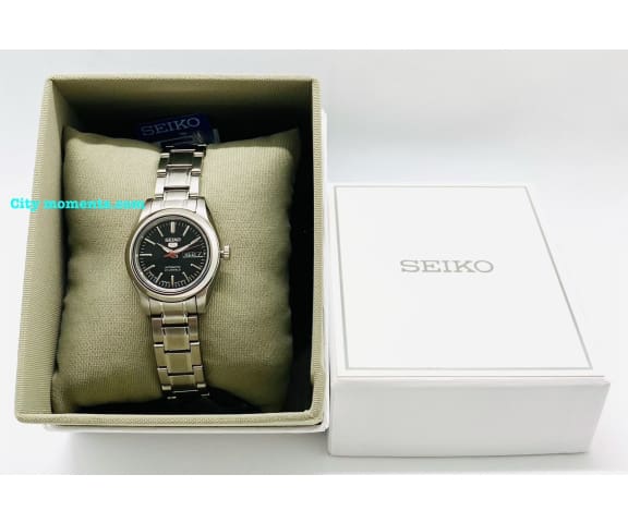 SEIKO SYMK17J1 Japan Made Analog Automatic Black Dial Stainless Steel Women’s Watch